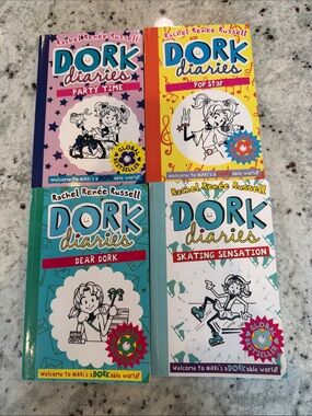 Dork Diaries Boxed Set by Rachel Renée Russell - Colorful Covers - set of 4